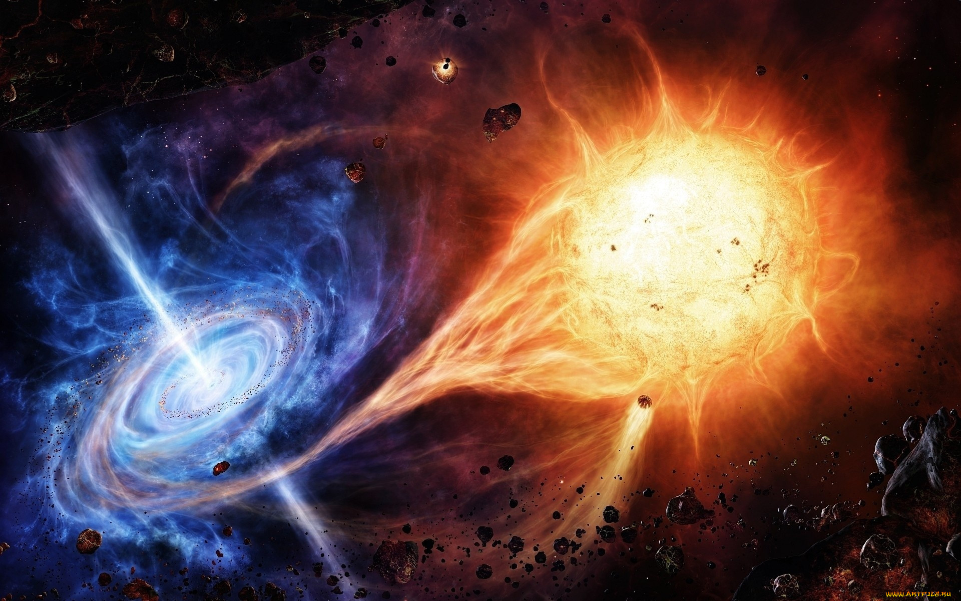 , , sunlight, hole, sci, fi, black, blue